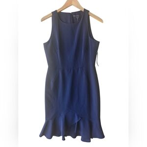 Maggy London Drrss Sz 6 Elegant Navy Blue Sleeveless New